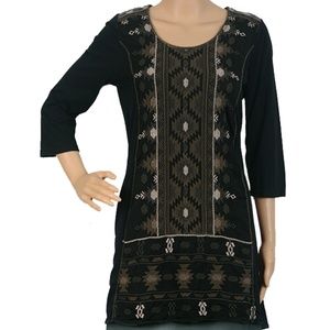 Johhny Was Embroidered Sharkbite Nomi Tunic